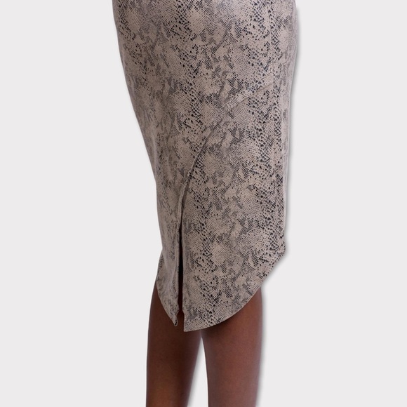 LEVEL 99 | Snake Print Micro Suede Dress Size S - Picture 4 of 14